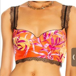 Versace crop top with strap